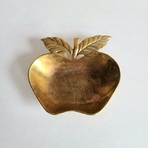 Apple Shape Brass Trinket Dish.